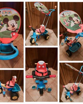 triciclo primipassi topolino