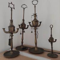 Lucerne ad olio in ottone