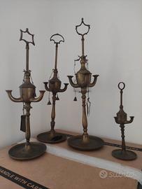 Lucerne ad olio in ottone