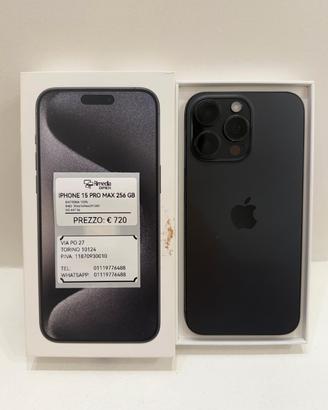 iPhone 15 Pro Max 256gb pari nuovo promo