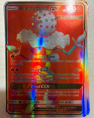 Carta da collezione Pokemon Blacephalon GX 199/214