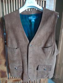 polo ralph laugilet unisex jiletpelle scamosciata 
