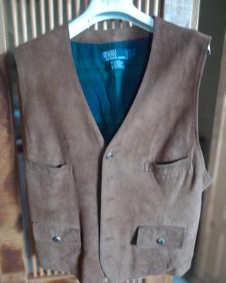 polo ralph laugilet unisex jiletpelle scamosciata 