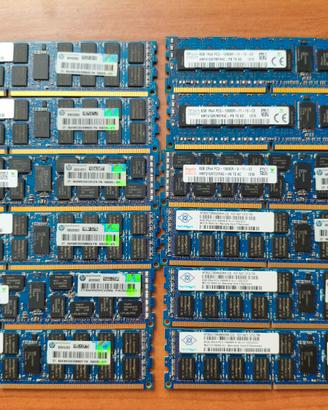 Lotto 12x RAM Server 8GB DDR3 ECC Reg (Totale 96GB