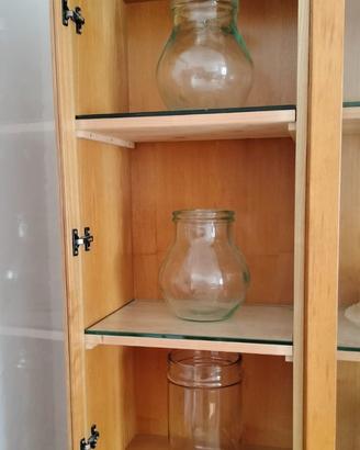 3 VASI IN VETRO VINTAGE PROVENIENTI DA BOTTEGA