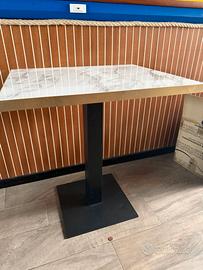 Tavoli Vega Marvani 60x70 design marmorizzato HPL