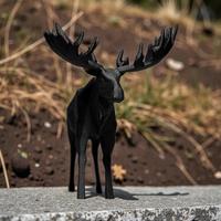 Alce Low-Poly - Arredo Minimalista Nordico Elegant