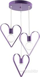 Light&More Lampadario per cameretta cuore 3 luci g