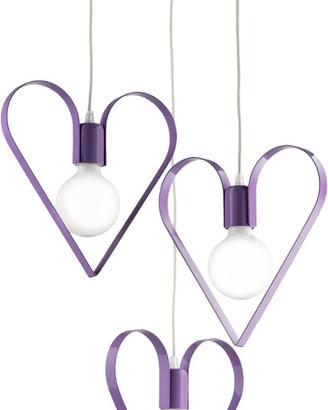Light&More Lampadario per cameretta cuore 3 luci g