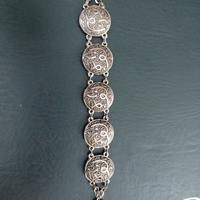 Bracciale a medaglioni vintage anni 80 