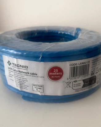 Cavo Ethernet UTP Cat. 6 25 metri