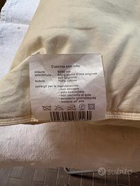 3 guanciali piuma d’oca 50×80 cm , 600 g 100% coto