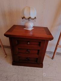 comò comodini e letto