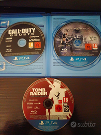 Cod ghosts + saints row 4 + tomb Raider