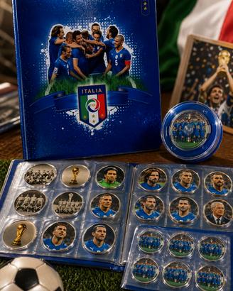 Vintage album dischetti Azzurri ai mondiali 2010