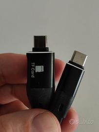Cavo di ricarica Usb-C OTG lettore di schede TF