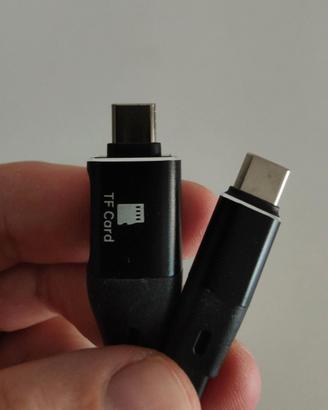 Cavo di ricarica Usb-C OTG lettore di schede TF