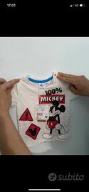 Maglia a miche corte bimbo
