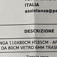 Cabina doccia nuova