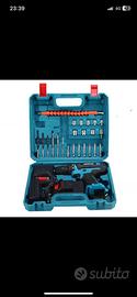 Trapano avvitatore professioanle+kit 2 batterie