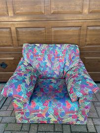 Poltrona vintage imbottita