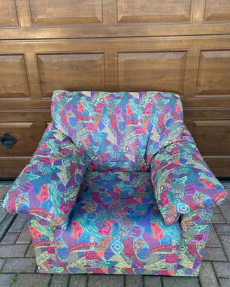 Poltrona vintage imbottita