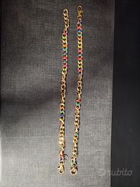 Collana a catena spessa arcobaleno