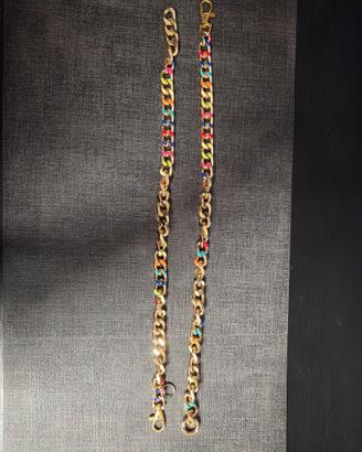 Collana a catena spessa arcobaleno