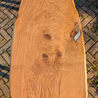 Tavolo da Caffè in Legno Massello e Resina