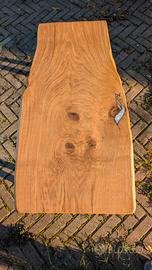 Tavolo da Caffè in Legno Massello e Resina