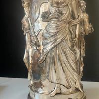 Grande centro tavola  vintage argentato-