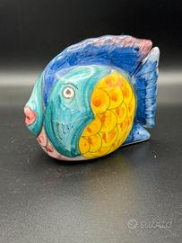Orvieto Pesce in ceramica dipinto a mano