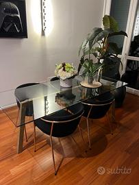 Set di 4 sedie da pranzo design