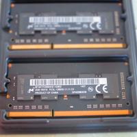 Kit 4gb RAM(2x2GB) DDR3 a 1600 MHz SODIMM Micron