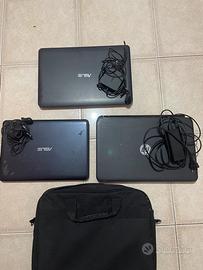 Lotto 3 portatili funzionanti - ideali ricambi