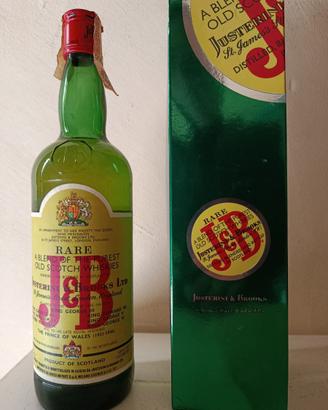 J&B Rare – bottiglia vintage con scatola verde