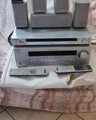  amplificatore +dvd+kit 5 satelliti+subwoofer