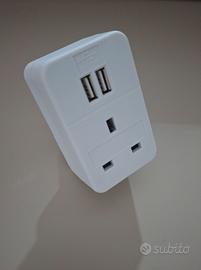 Adattatore presa UK USB