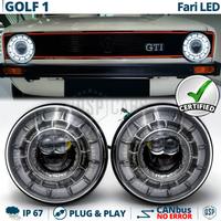 Fari LED 7'' per VW Golf 1 OMOLOGATI Angel Dinamic