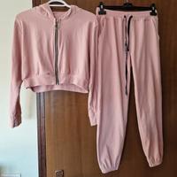 Tuta intera rosa taglia xs 