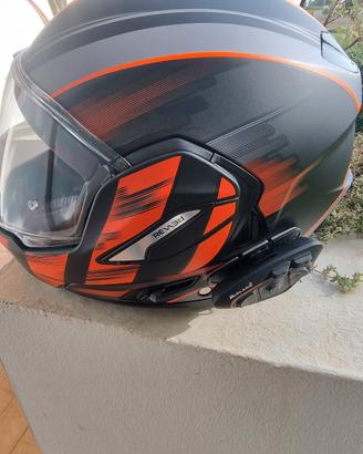 2 caschi modulari airoh rev helmet con interfono