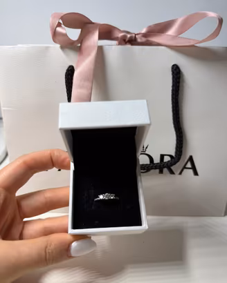 Anello Pandora Trilogy argento taglia 50