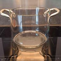 Pentola trasparente in vetro borosilicato