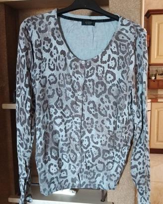 MAGLIA DONNA DI COTONE, VISCOSA E NYLO BRAND GUESS