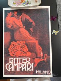 Bitter Campari il bacio rosso Grande Poster stampa