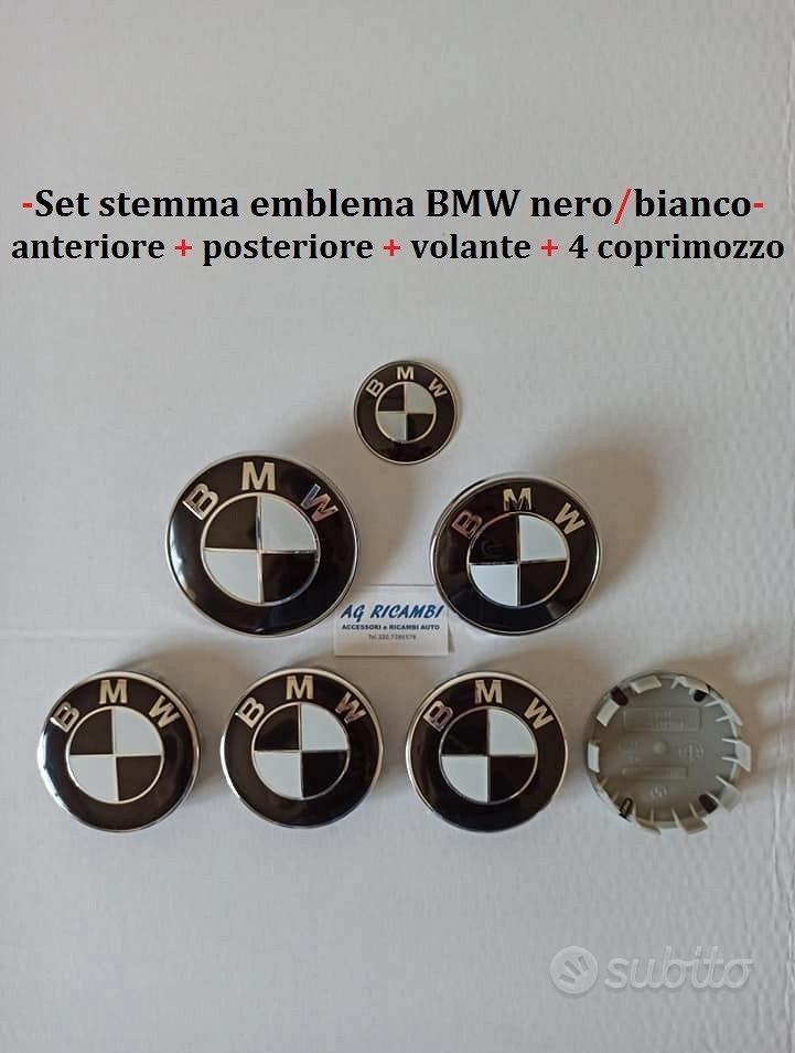 Subito - AG RICAMBI - Set Stemma Coprimozzo Bianco Nero Bmw Serie