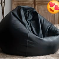 Sacco poltrona pouf Fantozzi nera 70x70x90 35 Euro