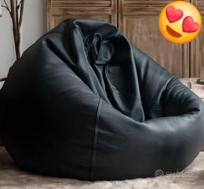 Sacco poltrona pouf Fantozzi nera 70x70x90 35 Euro