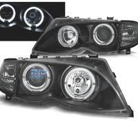 FARI BMW E46 01-05 OCCHI ANGEL FONDO NERO