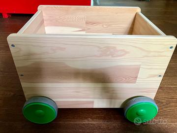 Contenitore giocattoli con rotelle Flisat Ikea